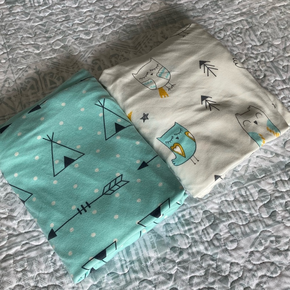 2 Super Soft Fitted Sheets for Pack n Play